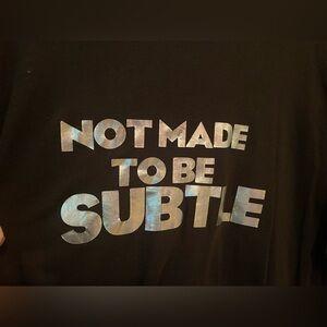 “Not Made to be Subtle” custom t-shirt dress
